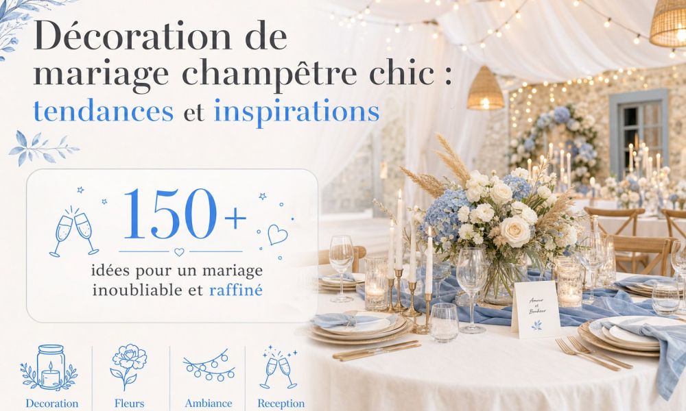 Décoration de mariage champêtre chic : tendances et inspirations